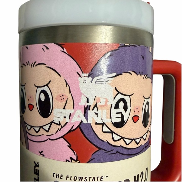 Stanley Labubu Monster Custom Graphic 40oz Quencher H2.0 Insulated Tumbler - Picture 5 of 9